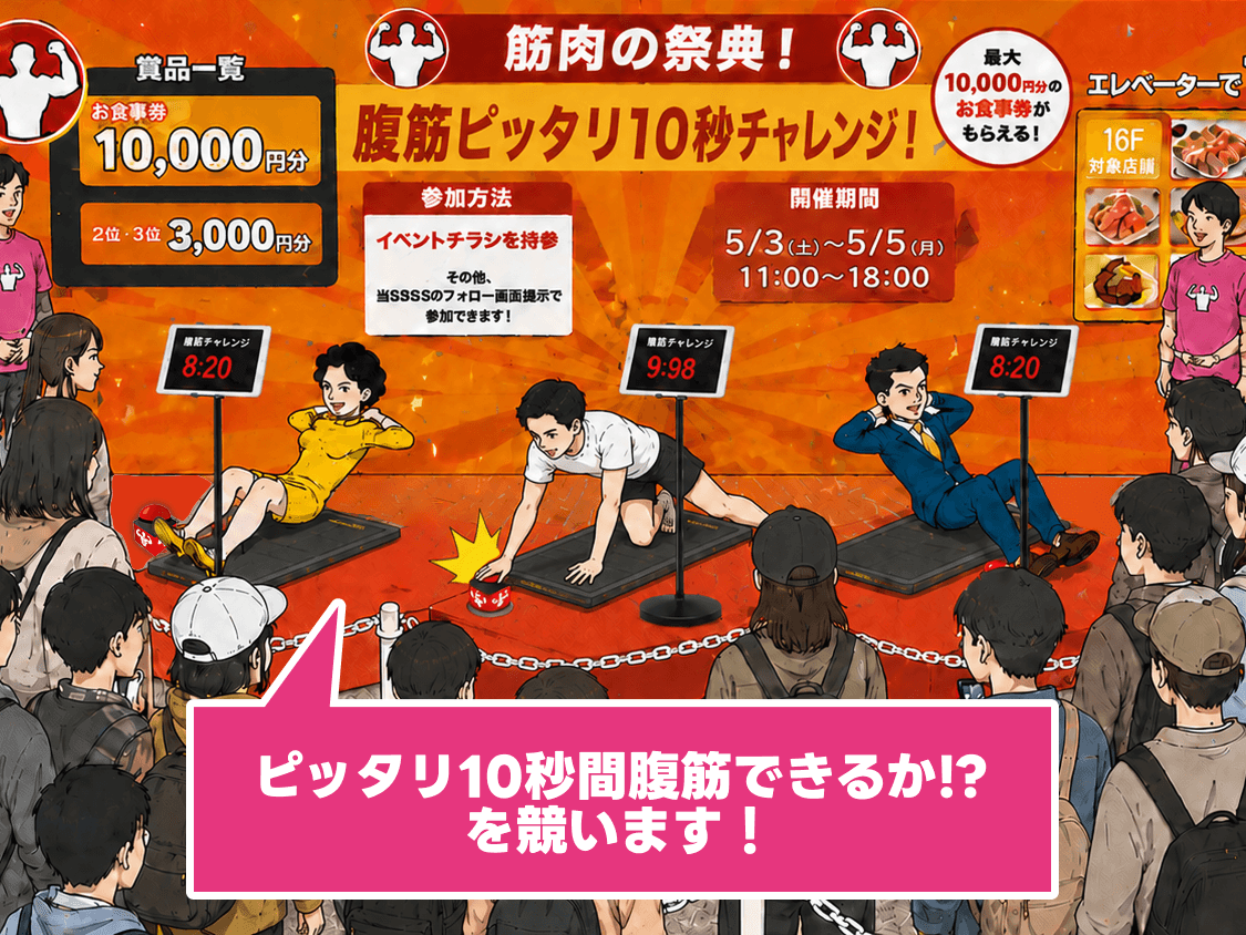 腹筋タイムトライアルイメージ