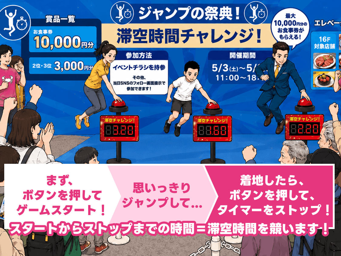 滞空時間チャレンジイメージ